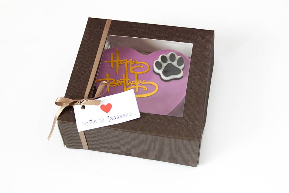 Torta za pse - Volim te Torta za pse - Volim te